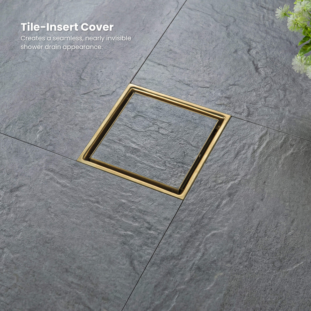 6 inch Square Reversible Tile-In Shower Drain - CFD-0601