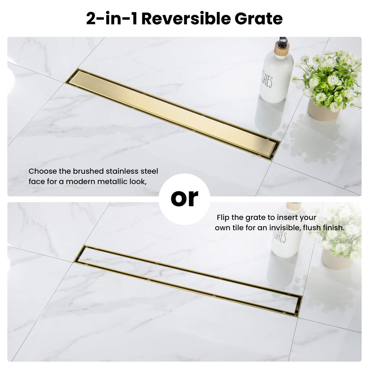 24 inch Tile-in Linear Shower Drain - CFD-2401