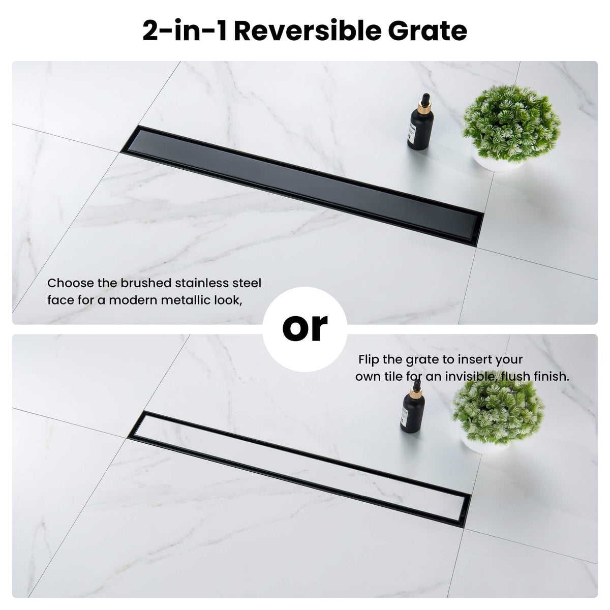 24 inch Tile-in Linear Shower Drain - CFD-2401