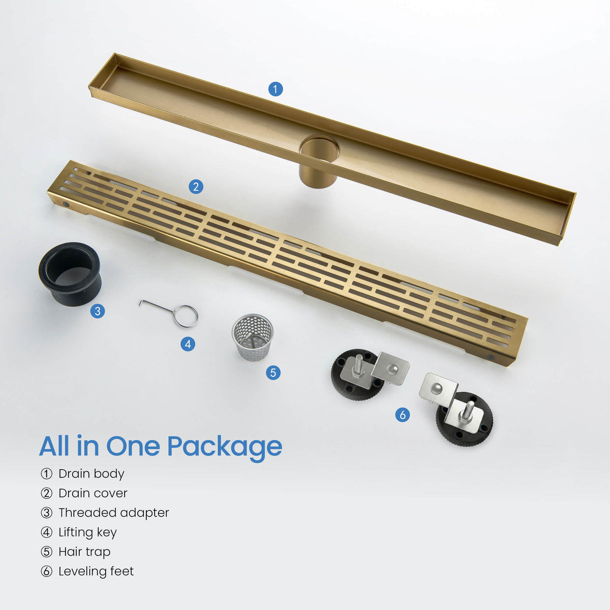 24 inch Linear Shower Drain - CFD-2402