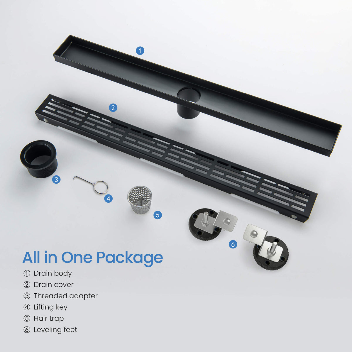 24 inch Linear Shower Drain - CFD-2402
