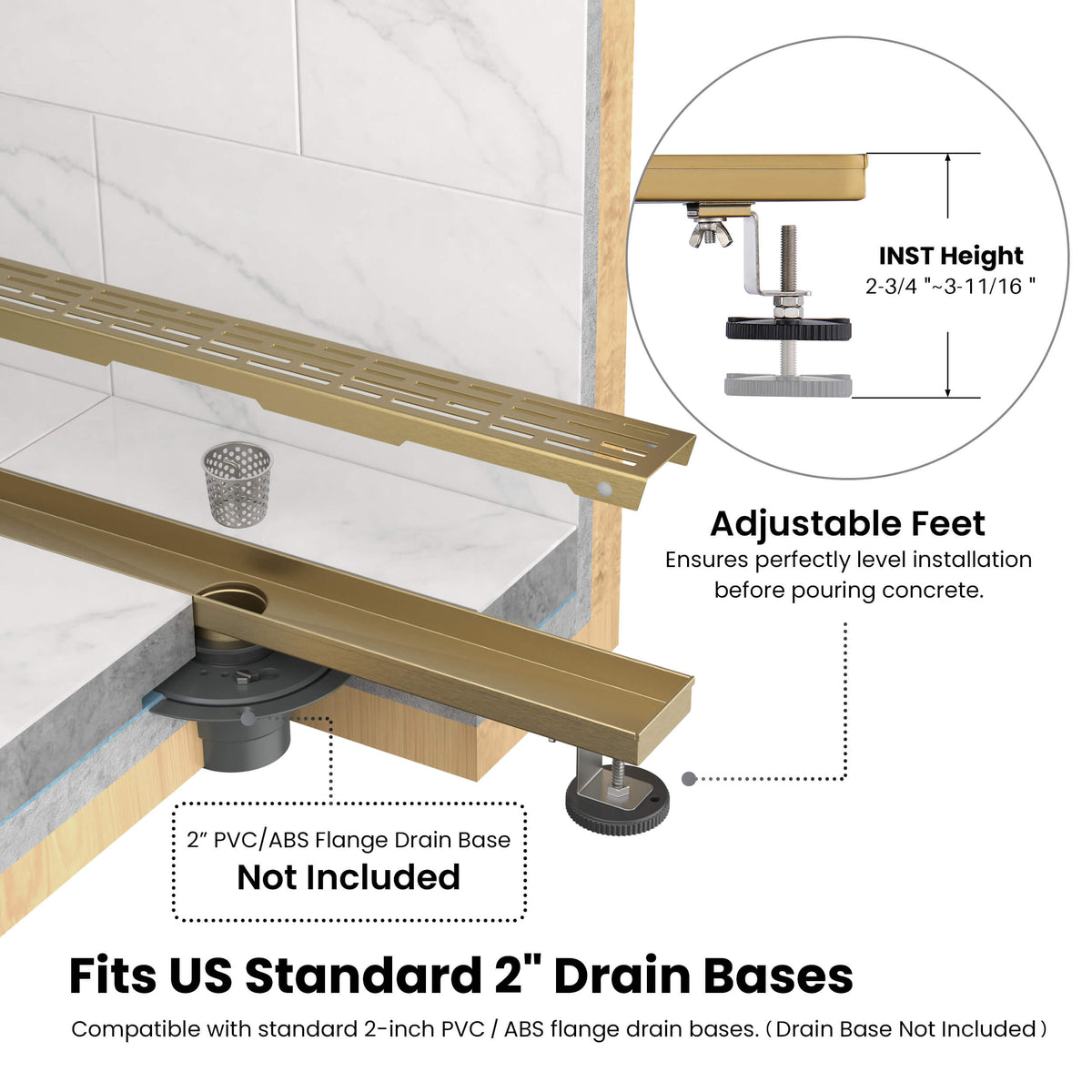 32 inch Linear Shower Drain - CFD-3202
