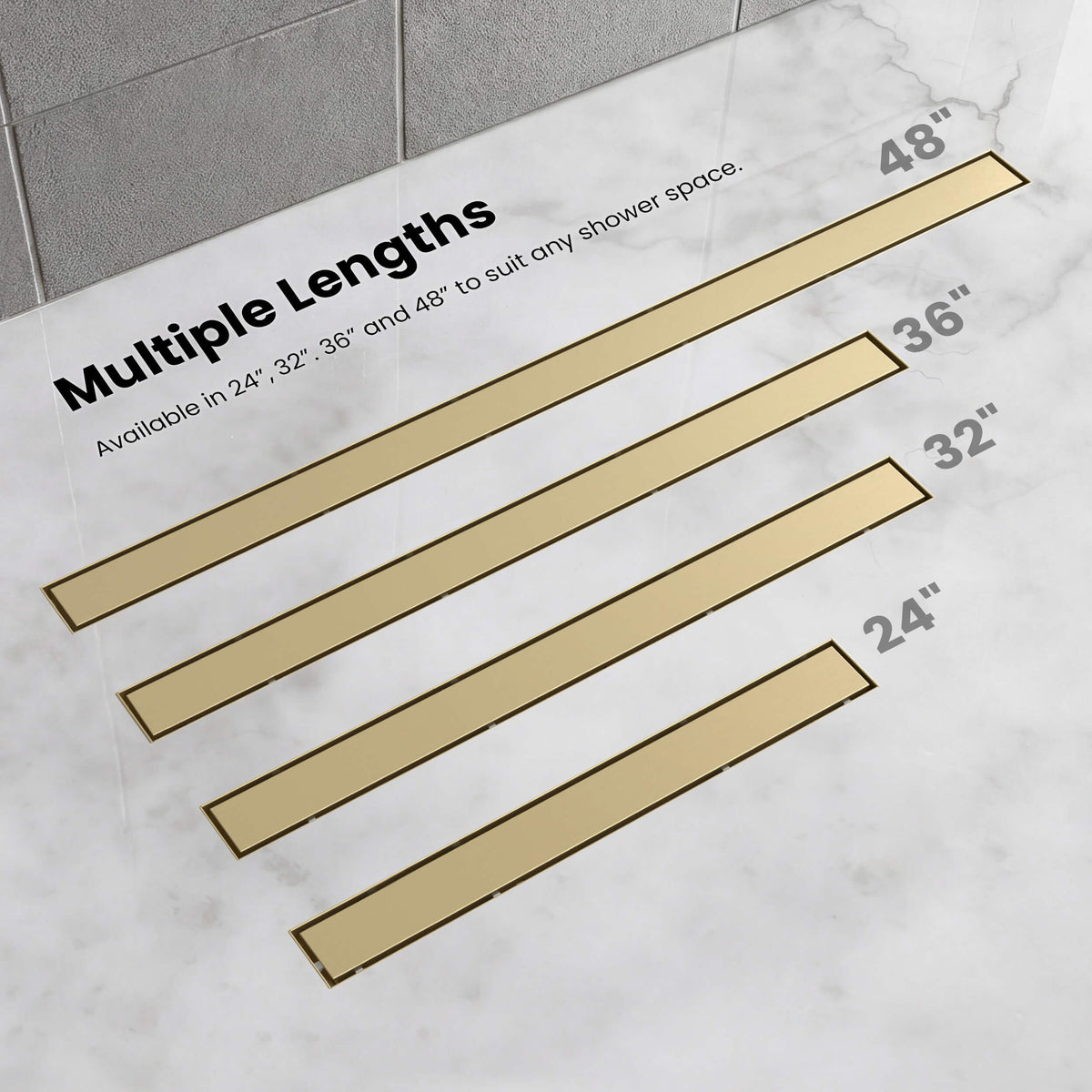 36 inch Tile-in Linear Shower Drain - CFD-3601