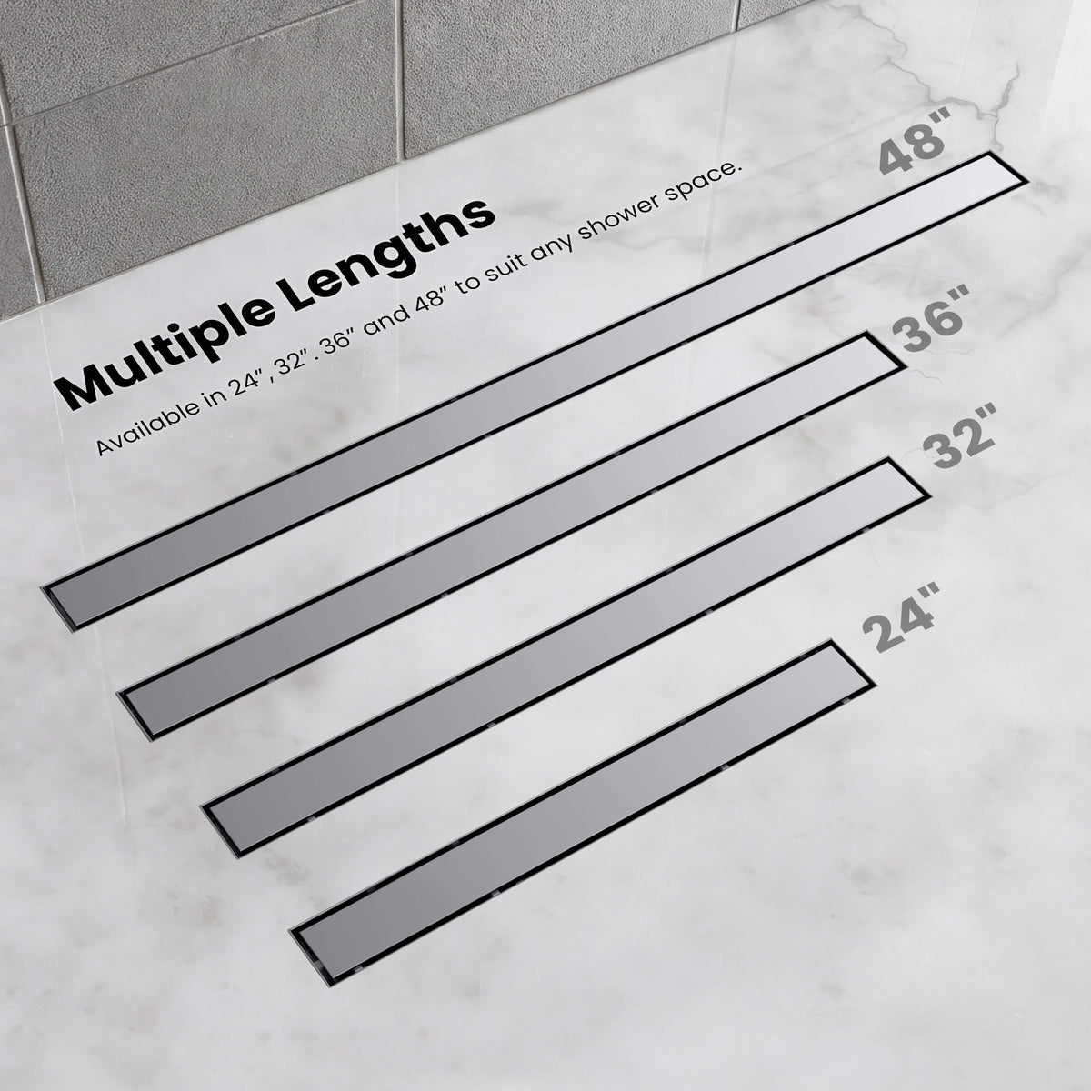 36 inch Tile-in Linear Shower Drain - CFD-3601