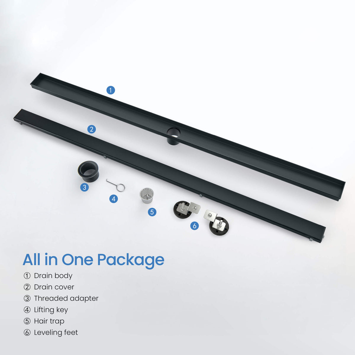 48 inch Tile-in Linear Shower Drain - CFD-4801
