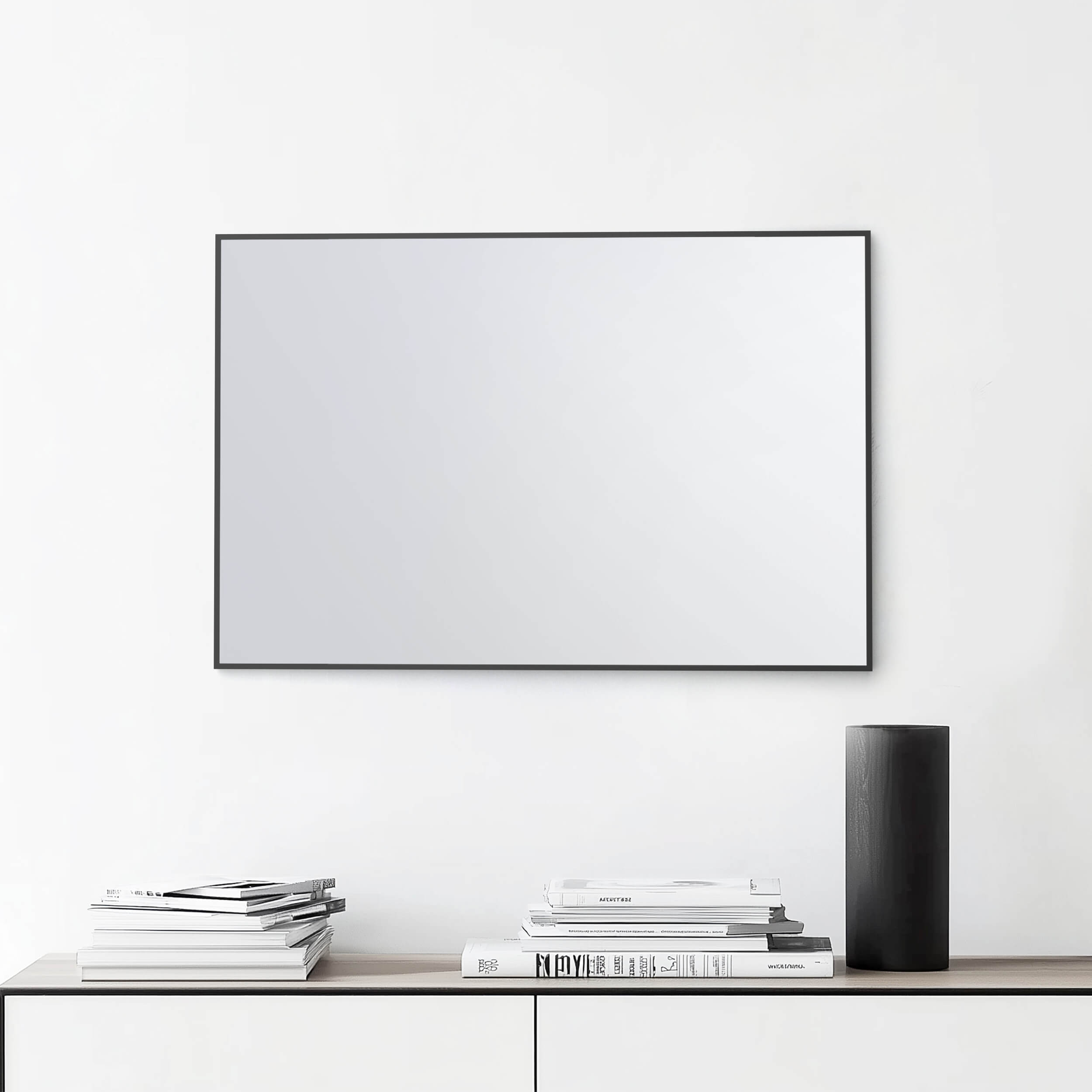 24" x 36" Shatterproof Wall Mount Metal Frame Mirror - FM1-2436
