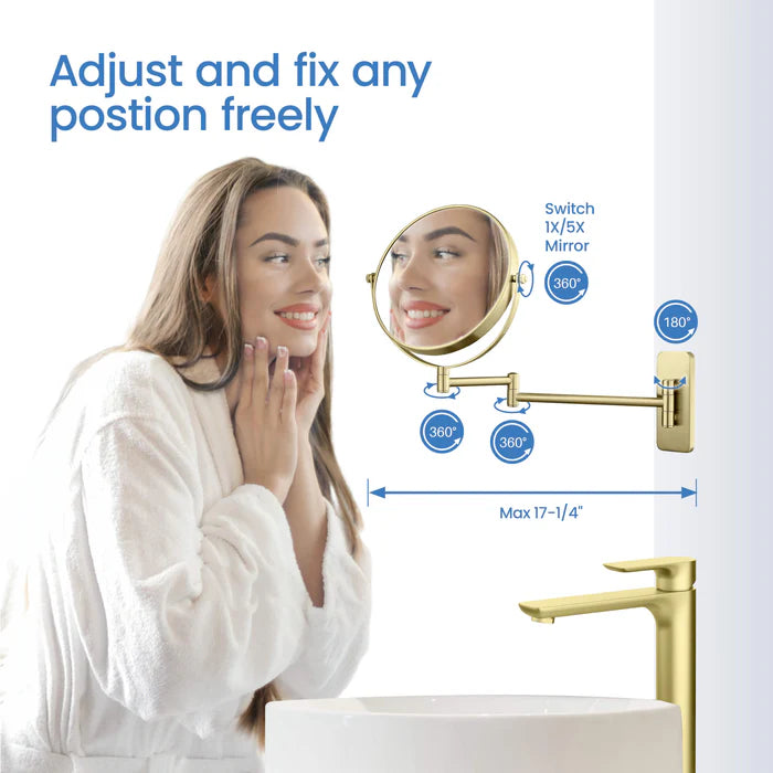 Wall Mount Magnifying Makeup Mirror - CMM-100