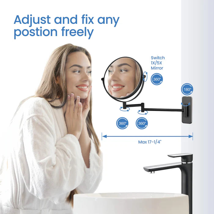 Wall Mount Magnifying Makeup Mirror - CMM-100