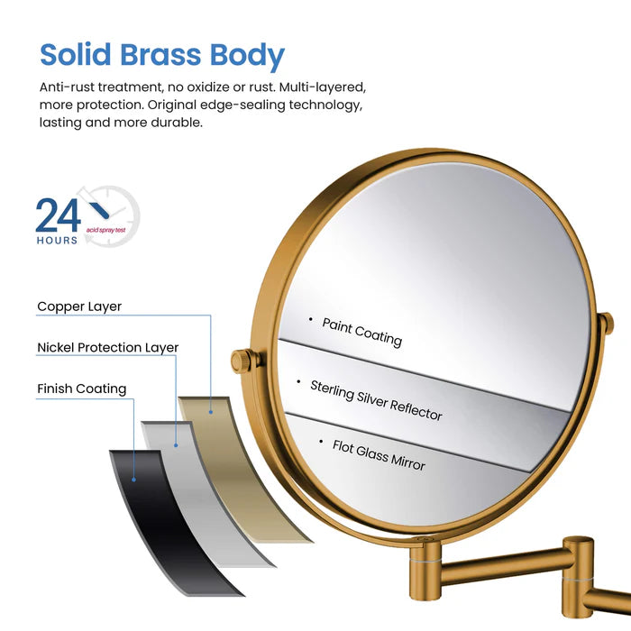 Wall Mount Magnifying Makeup Mirror - CMM-100