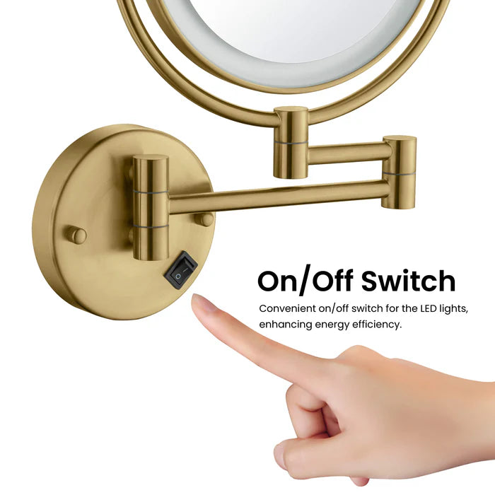 Halo LED Wall Mount Magnifying Makeup Mirror CMM-101