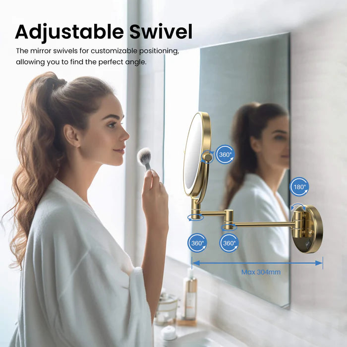 Halo LED Wall Mount Magnifying Makeup Mirror CMM-101