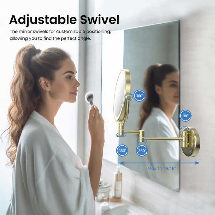 Halo LED Wall Mount Magnifying Makeup Mirror CMM-101