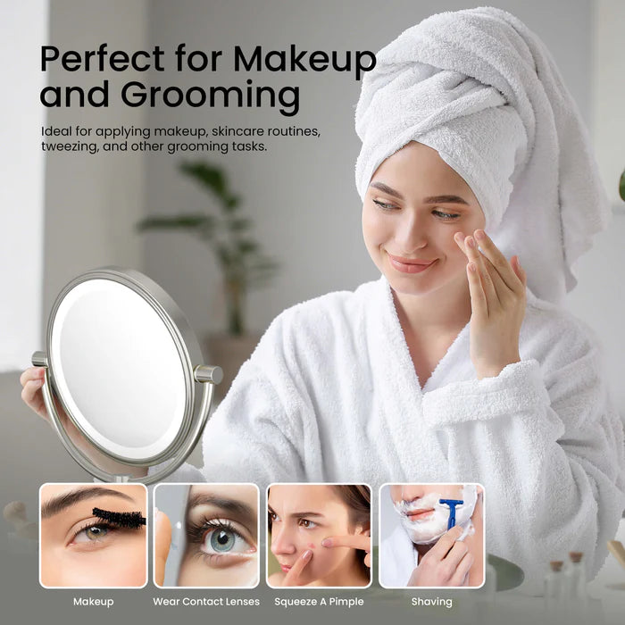 Halo LED Wall Mount Magnifying Makeup Mirror CMM-101