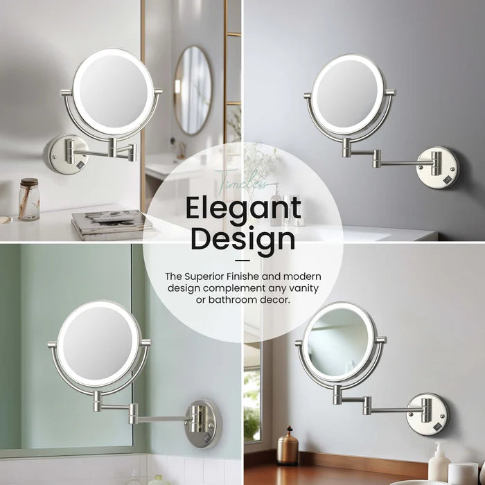 Halo LED Wall Mount Magnifying Makeup Mirror CMM-101