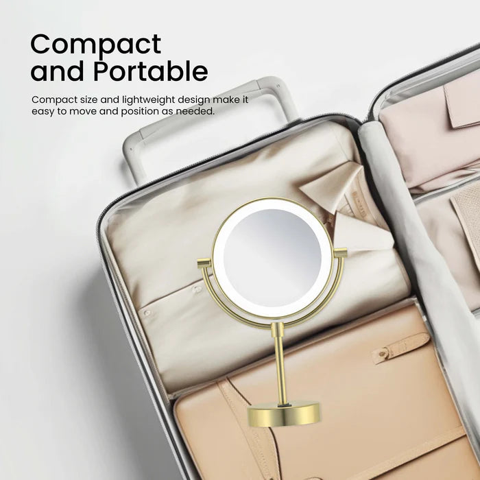 Halo LED Free Standing Magnifying Makeup Mirror - CMM-104