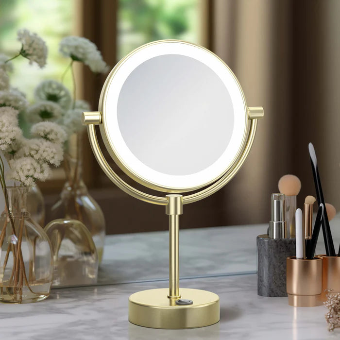 Halo LED Free Standing Magnifying Makeup Mirror - CMM-104