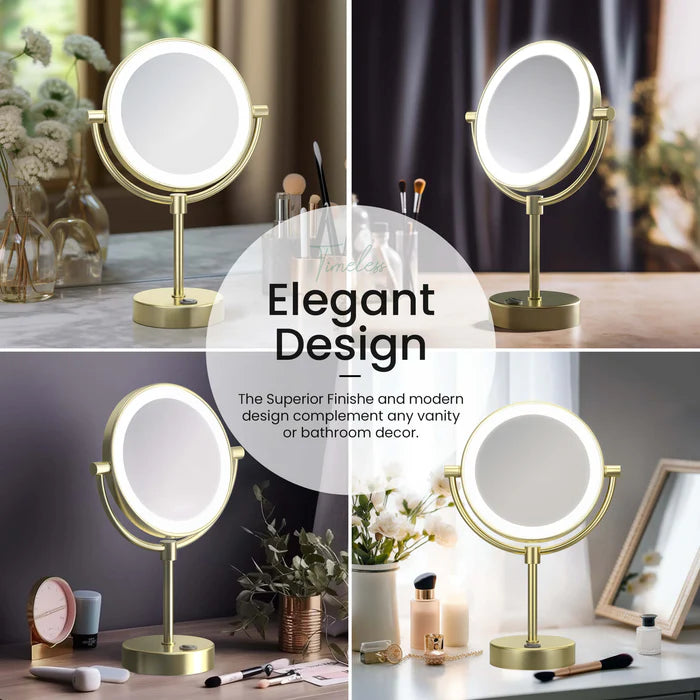 Halo LED Free Standing Magnifying Makeup Mirror - CMM-104