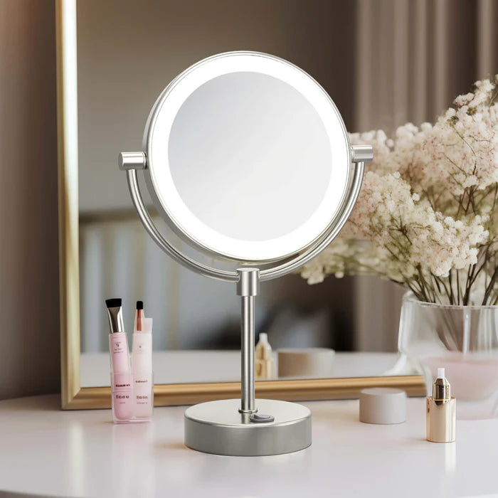 Halo LED Free Standing Magnifying Makeup Mirror - CMM-104