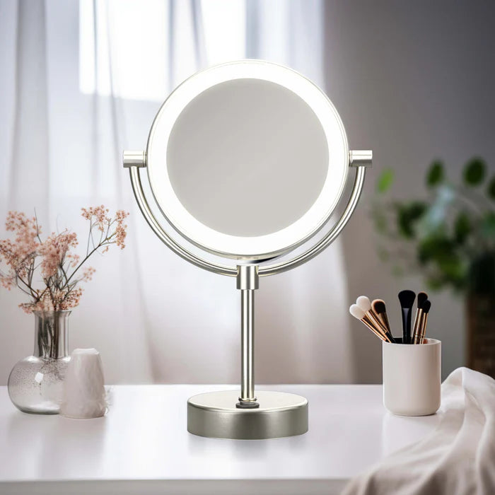 Halo LED Free Standing Magnifying Makeup Mirror - CMM-104