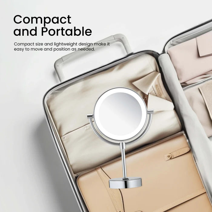 Halo LED Free Standing Magnifying Makeup Mirror - CMM-104