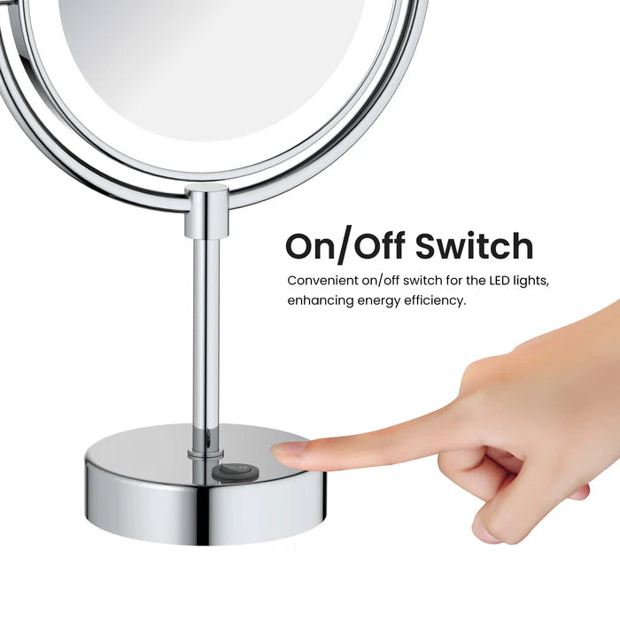 Halo LED Free Standing Magnifying Makeup Mirror - CMM-104