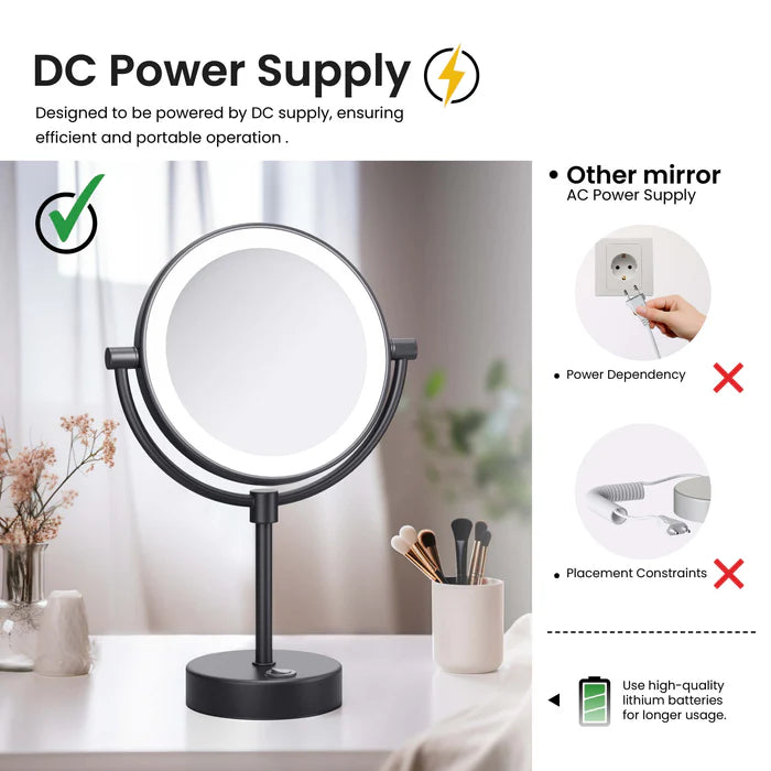 Halo LED Free Standing Magnifying Makeup Mirror - CMM-104
