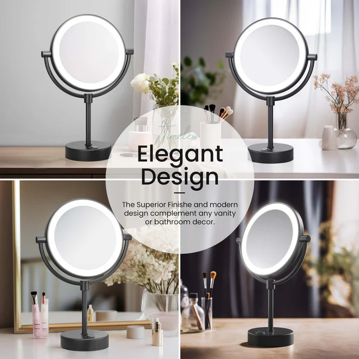 Halo LED Free Standing Magnifying Makeup Mirror - CMM-104