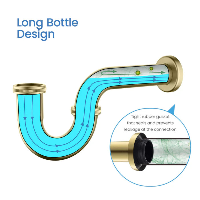 Casa Bathroom Sink Decorative P-Trap - PT-101