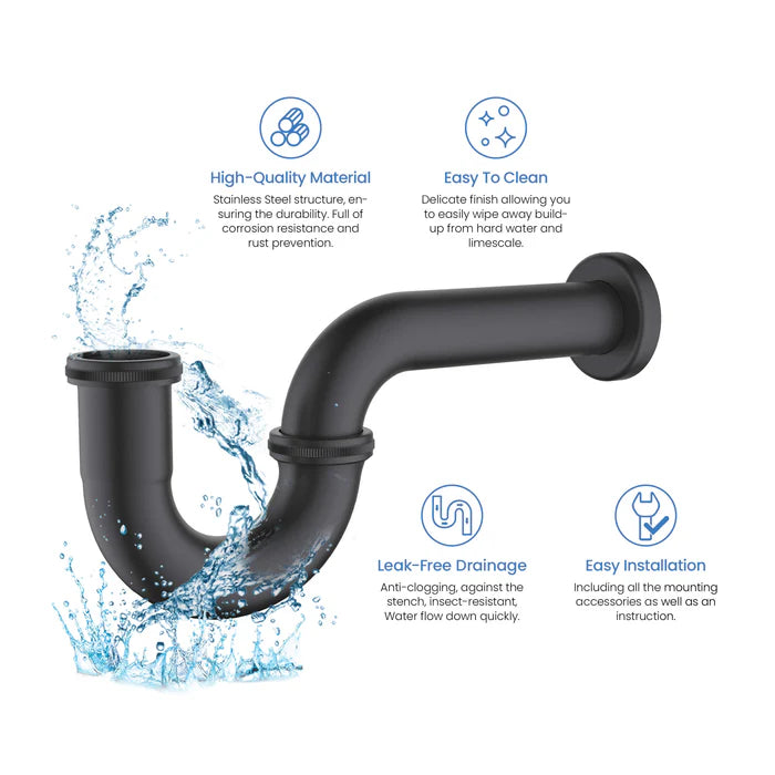 Casa Bathroom Sink Decorative P-Trap - PT-101