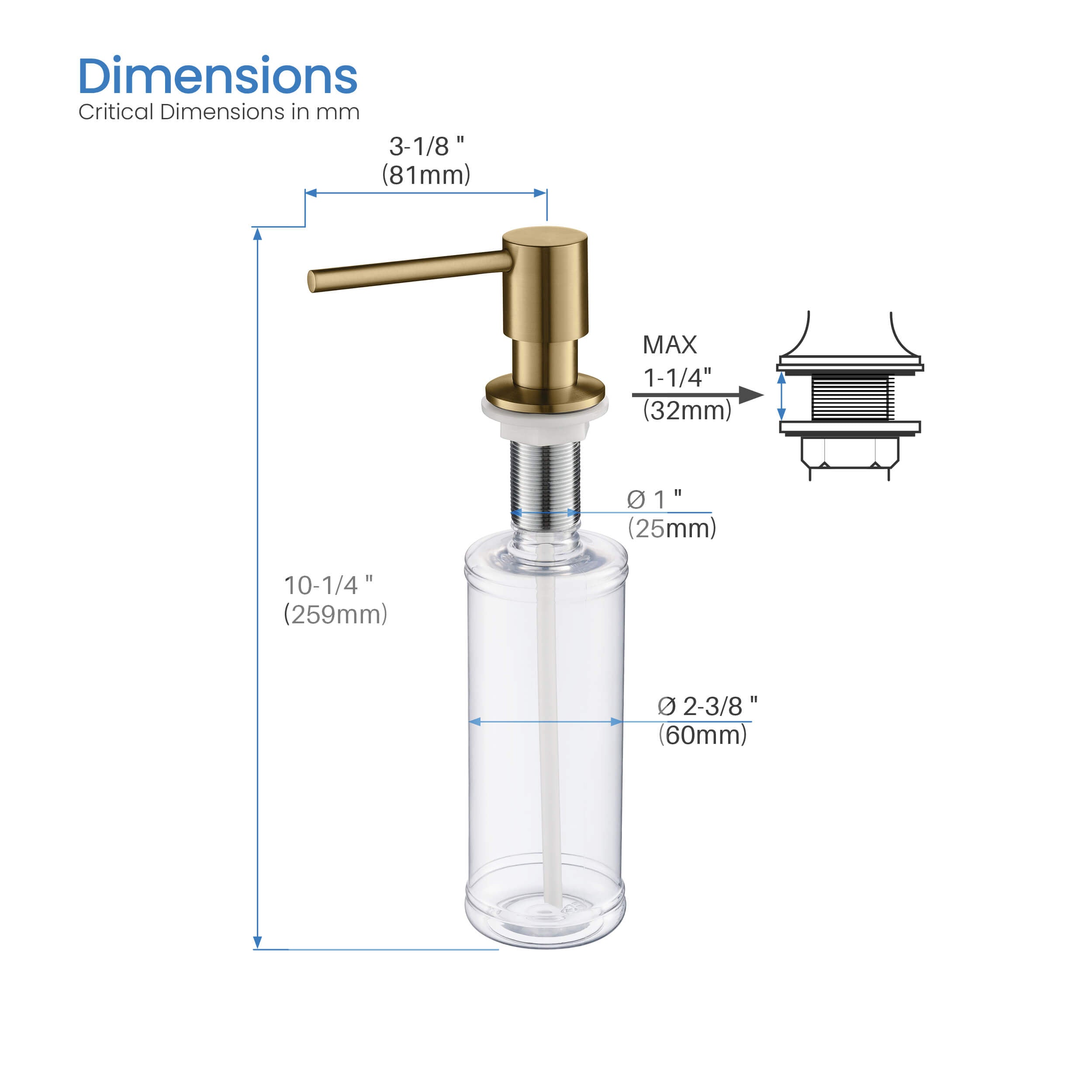 Kitchen Soap Dispenser - SD-100
