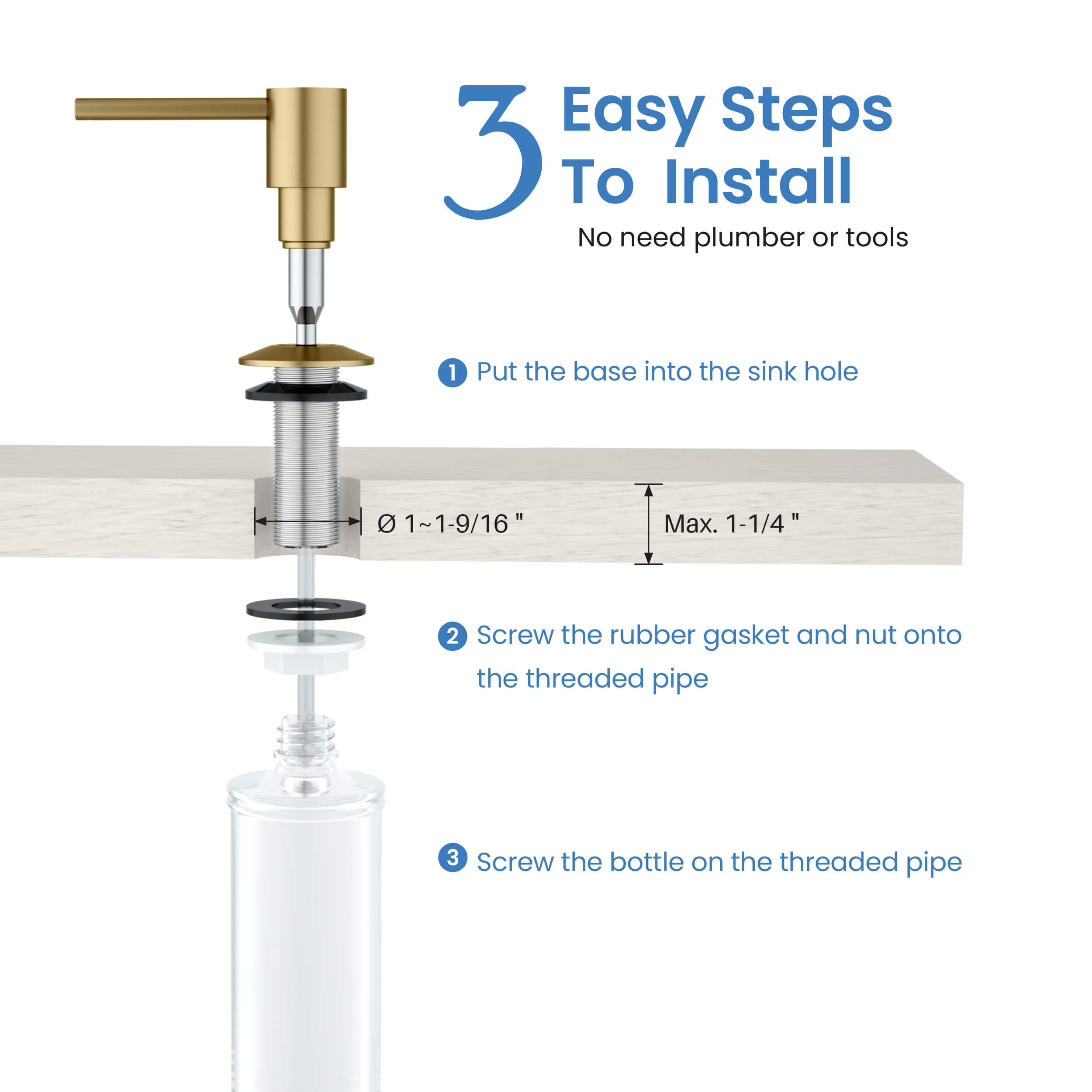 Kitchen Soap Dispenser - SD-100