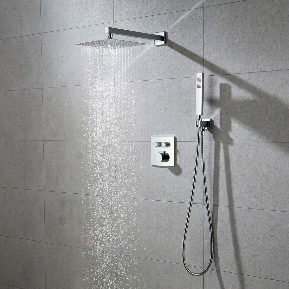 Quadra 2-Function Thermostatic Complete Shower Faucet Set - CSF-4024