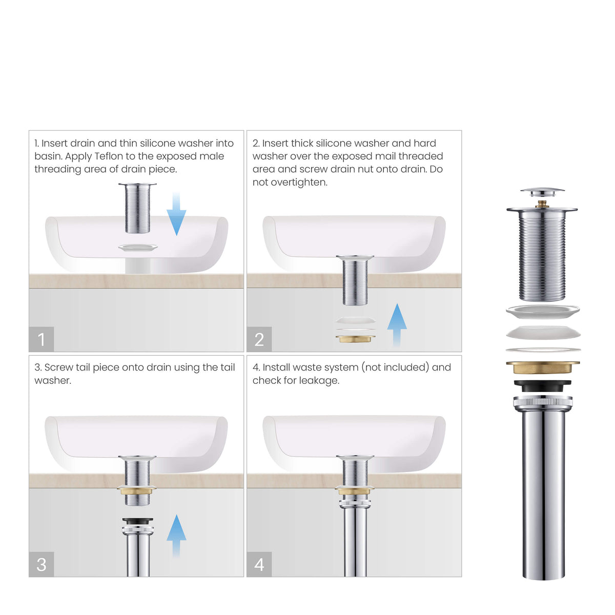 Quadra Brass Single Handle Bathroom Vessel Sink Faucet - CBF-1003