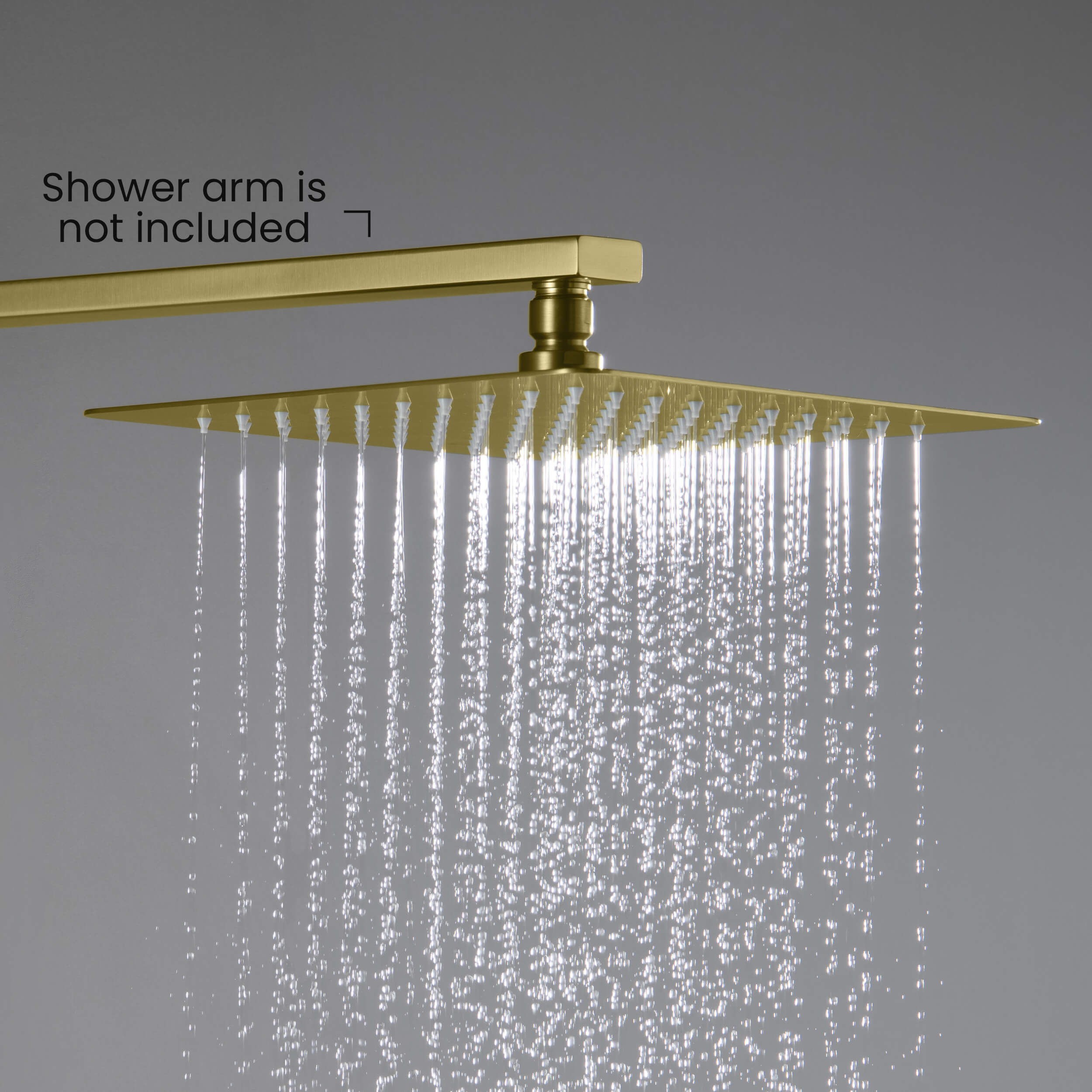 Quadra 10" Metal Rain Shower Head 2mm Ultra Thin Profile - RS101