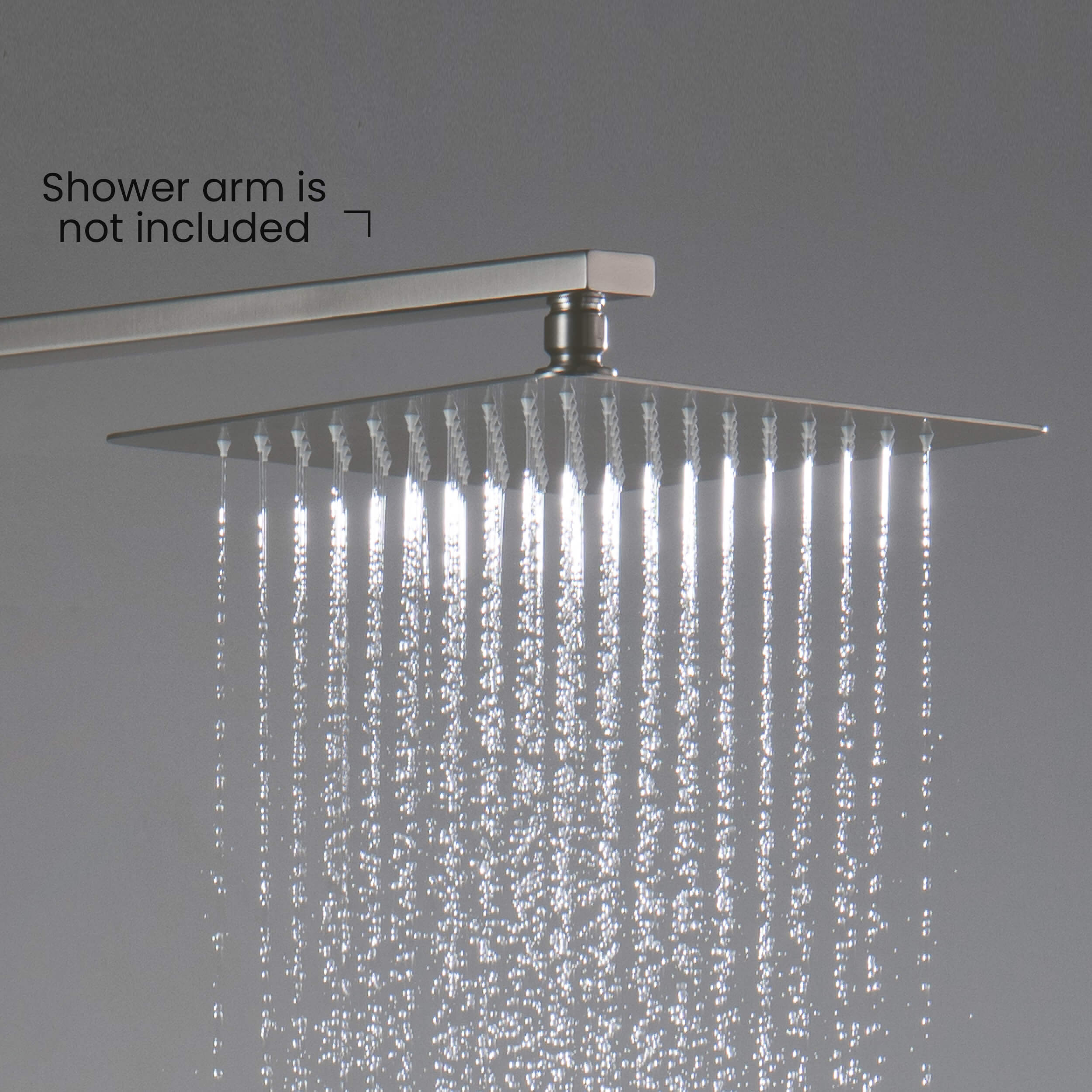 Quadra 10" Metal Rain Shower Head 2mm Ultra Thin Profile - RS101