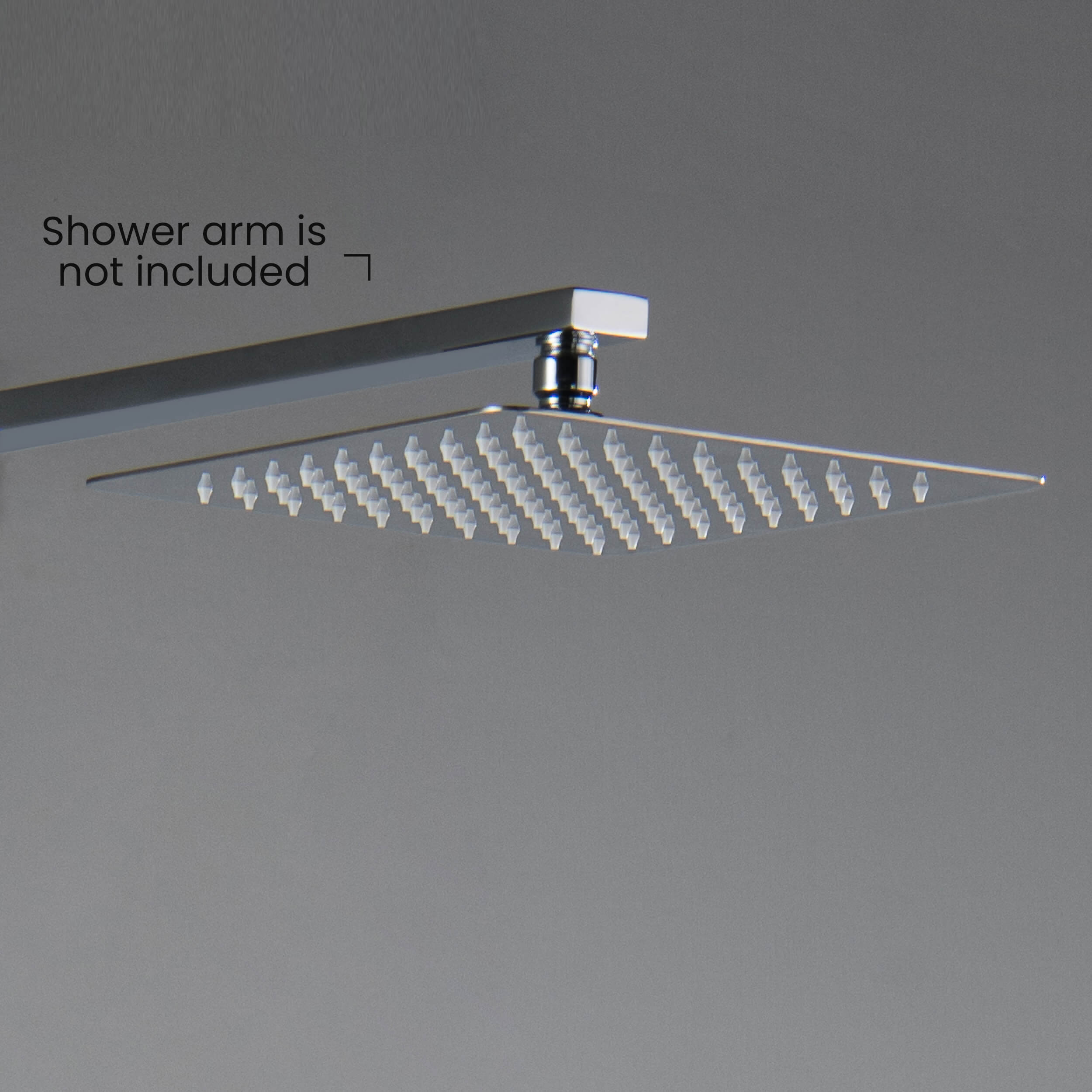 Quadra 10" Metal Rain Shower Head 2mm Ultra Thin Profile - RS101
