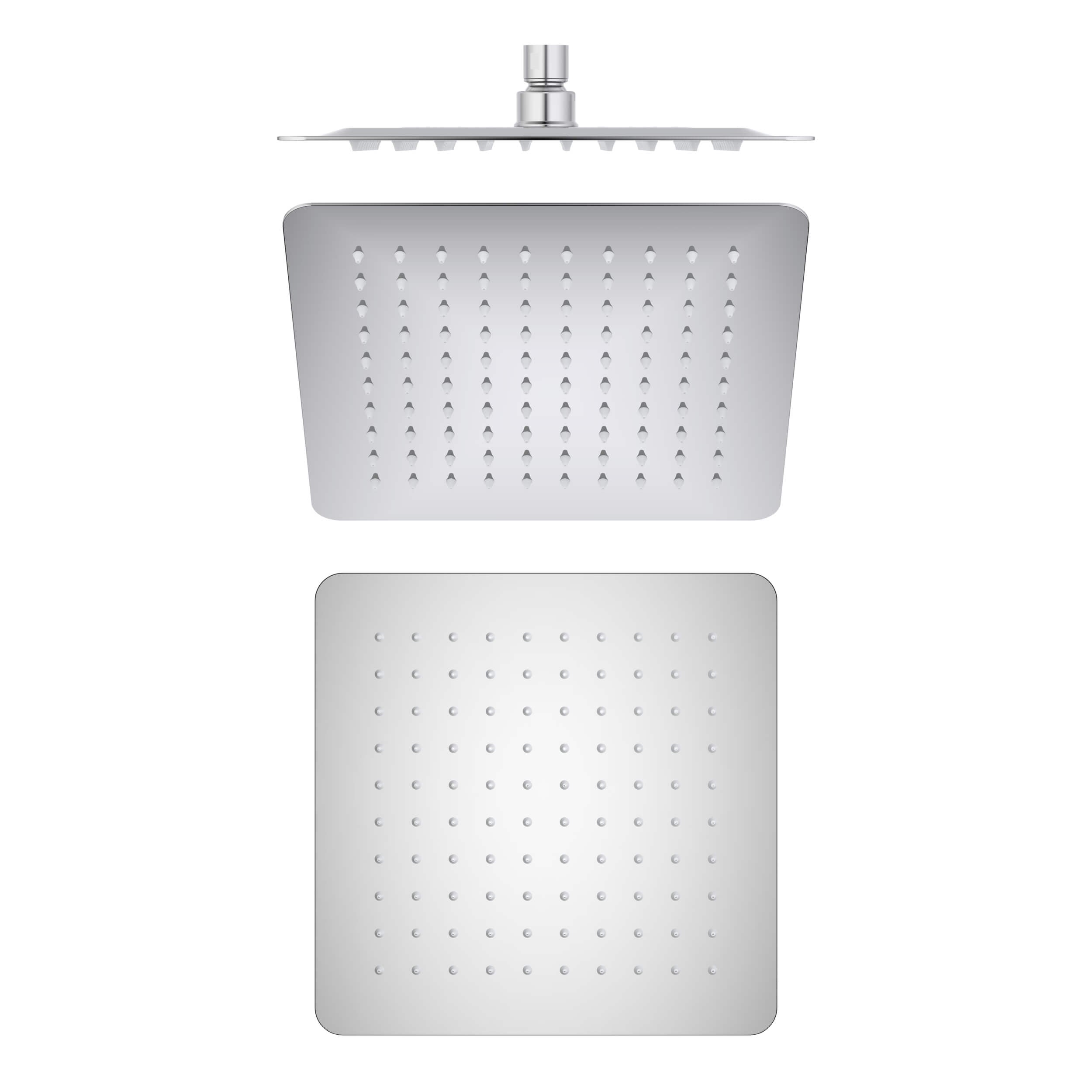 Quadra 10" Metal Rain Shower Head 2mm Ultra Thin Profile - RS101