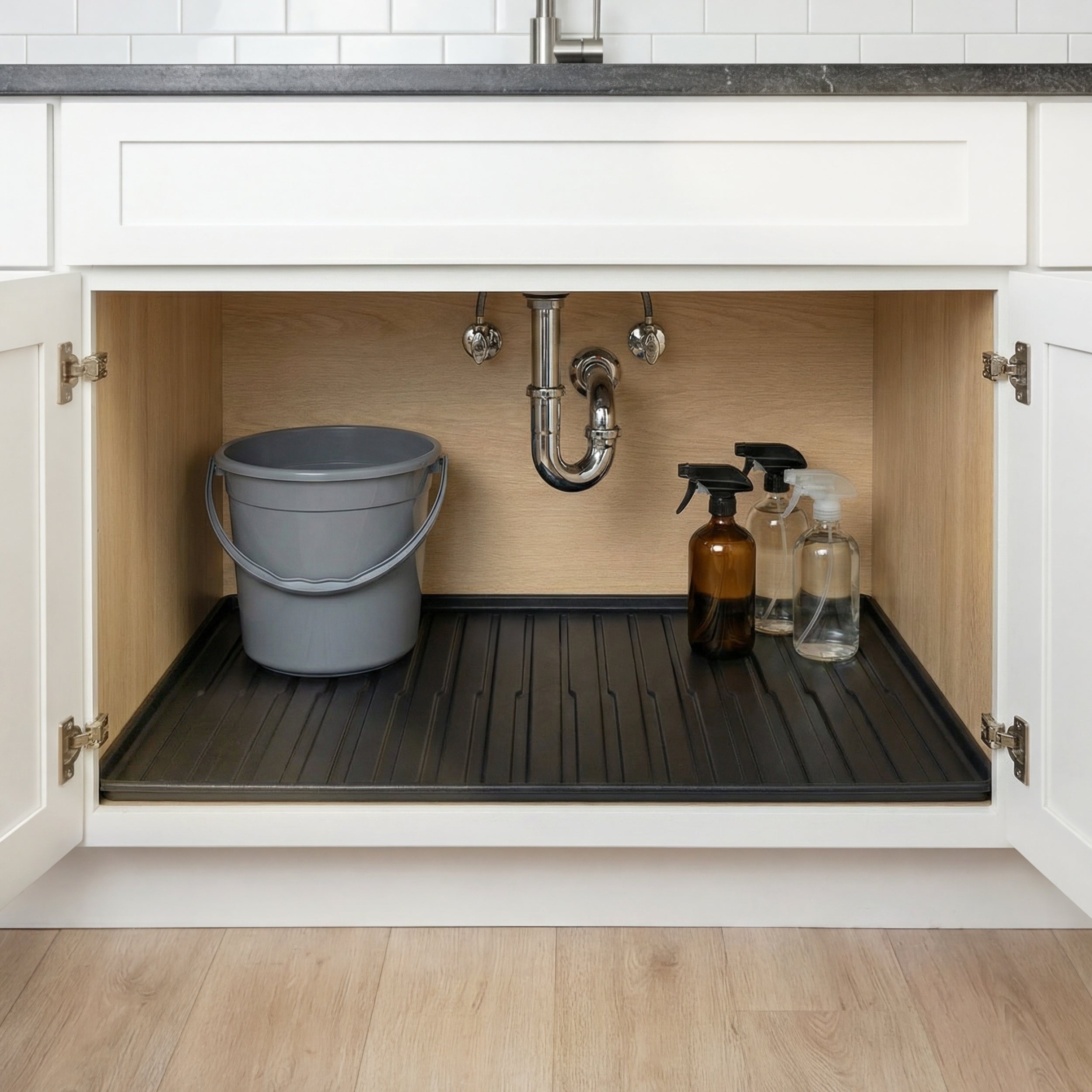 Premium Waterproof Under Sink Mat – 28" × 22"