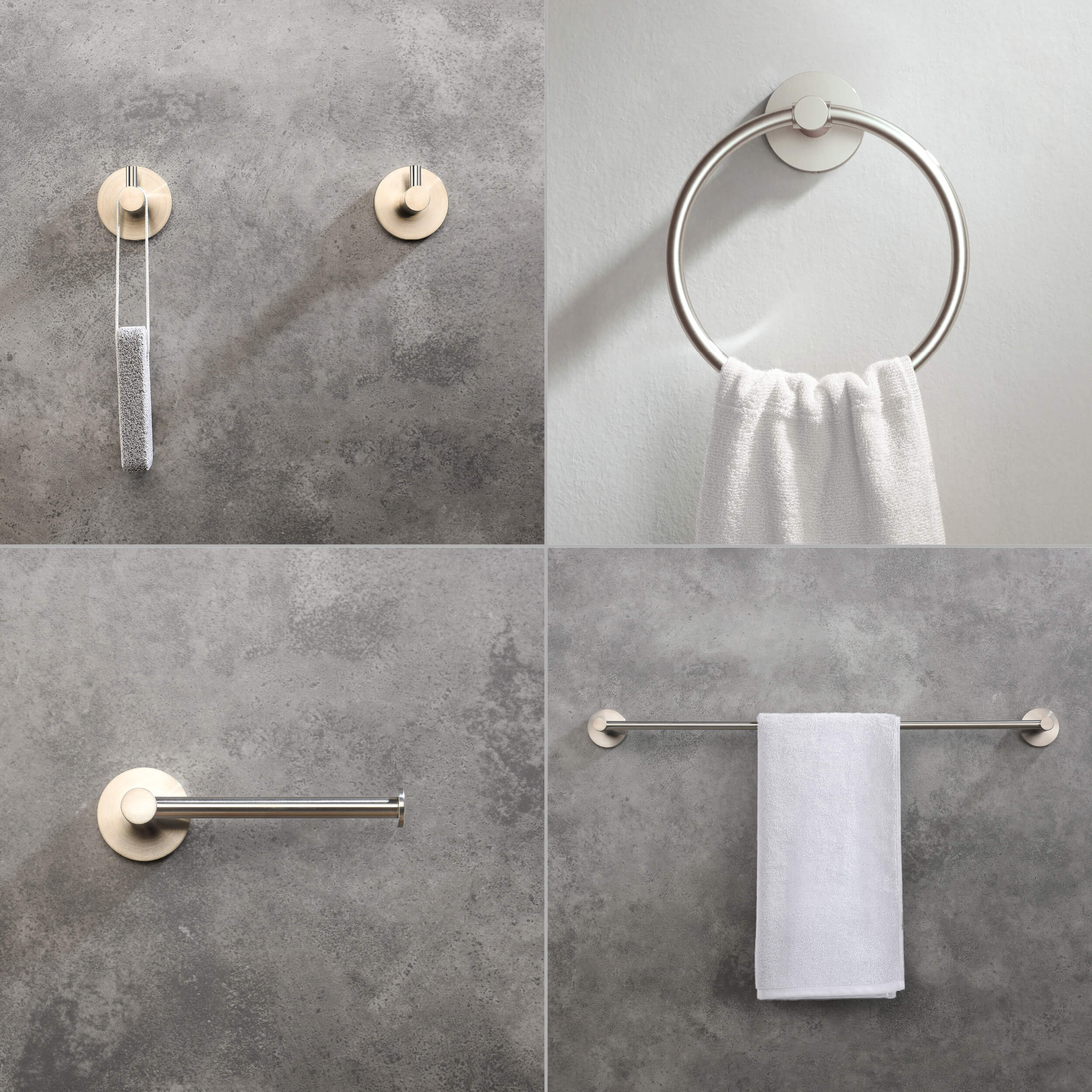 Halo 5-Piece Bathroom Hardware Set - C-CBA14-5-1