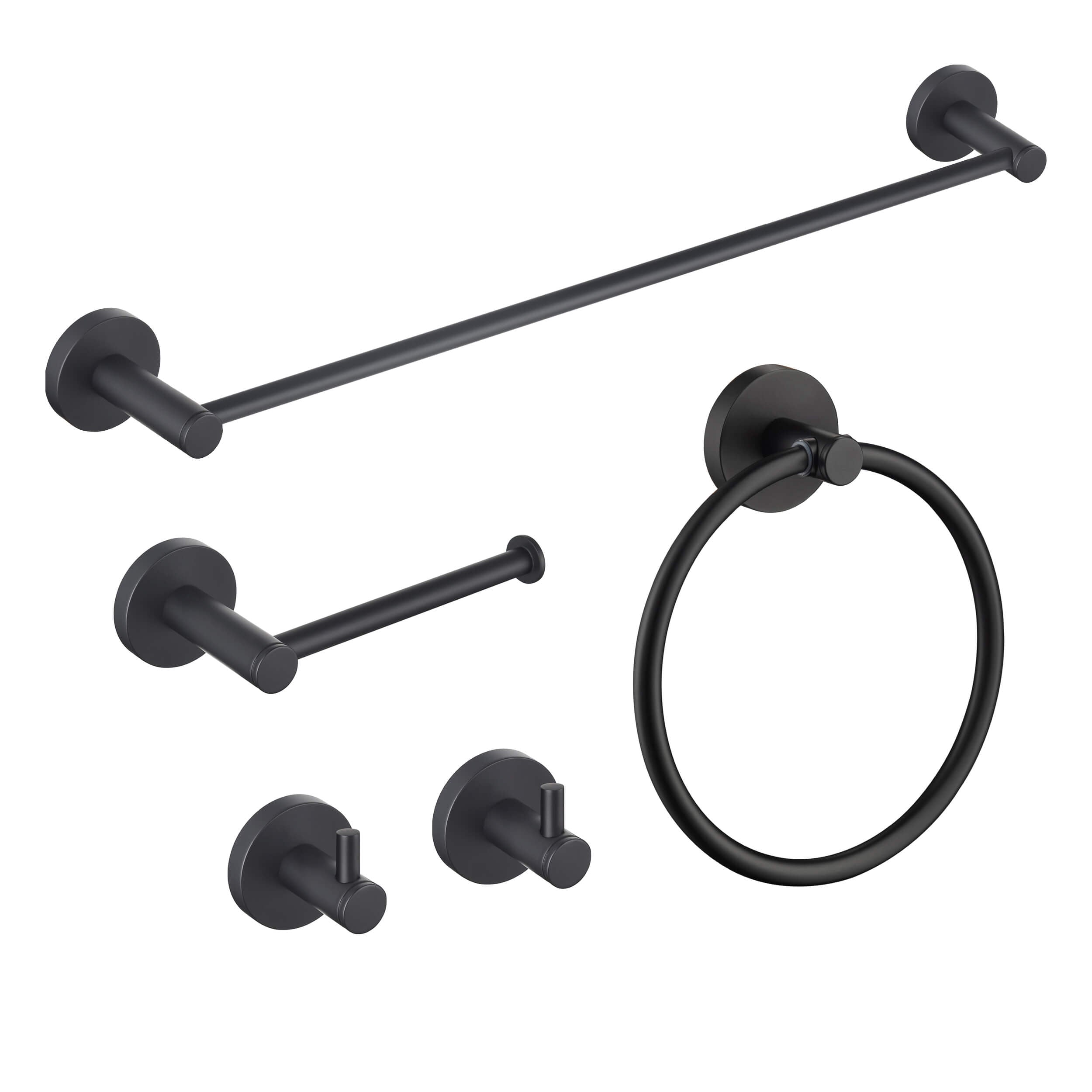 Halo 5-Piece Bathroom Hardware Set - C-CBA14-5-3