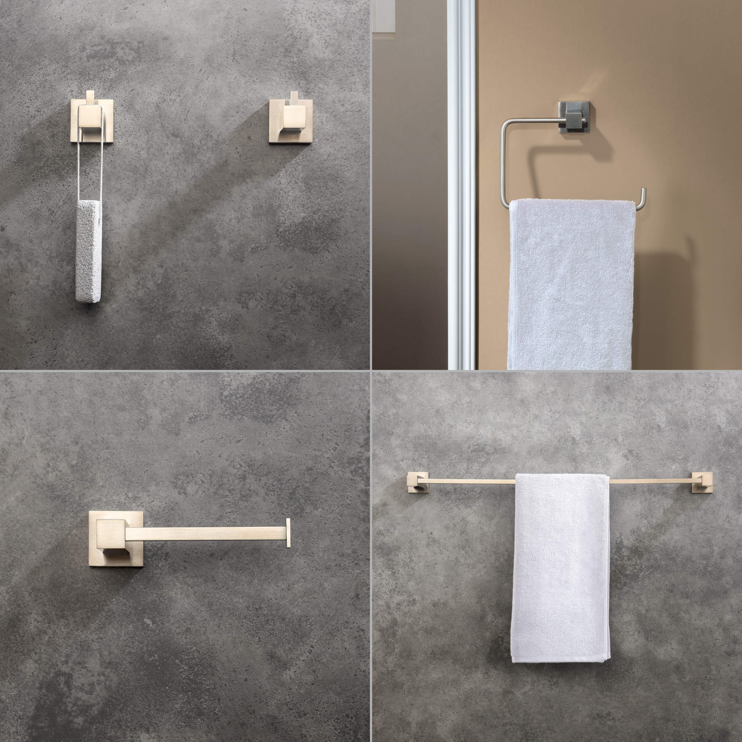 Quadra 5-Piece Bathroom Hardware Set - C-CBA15-5-1