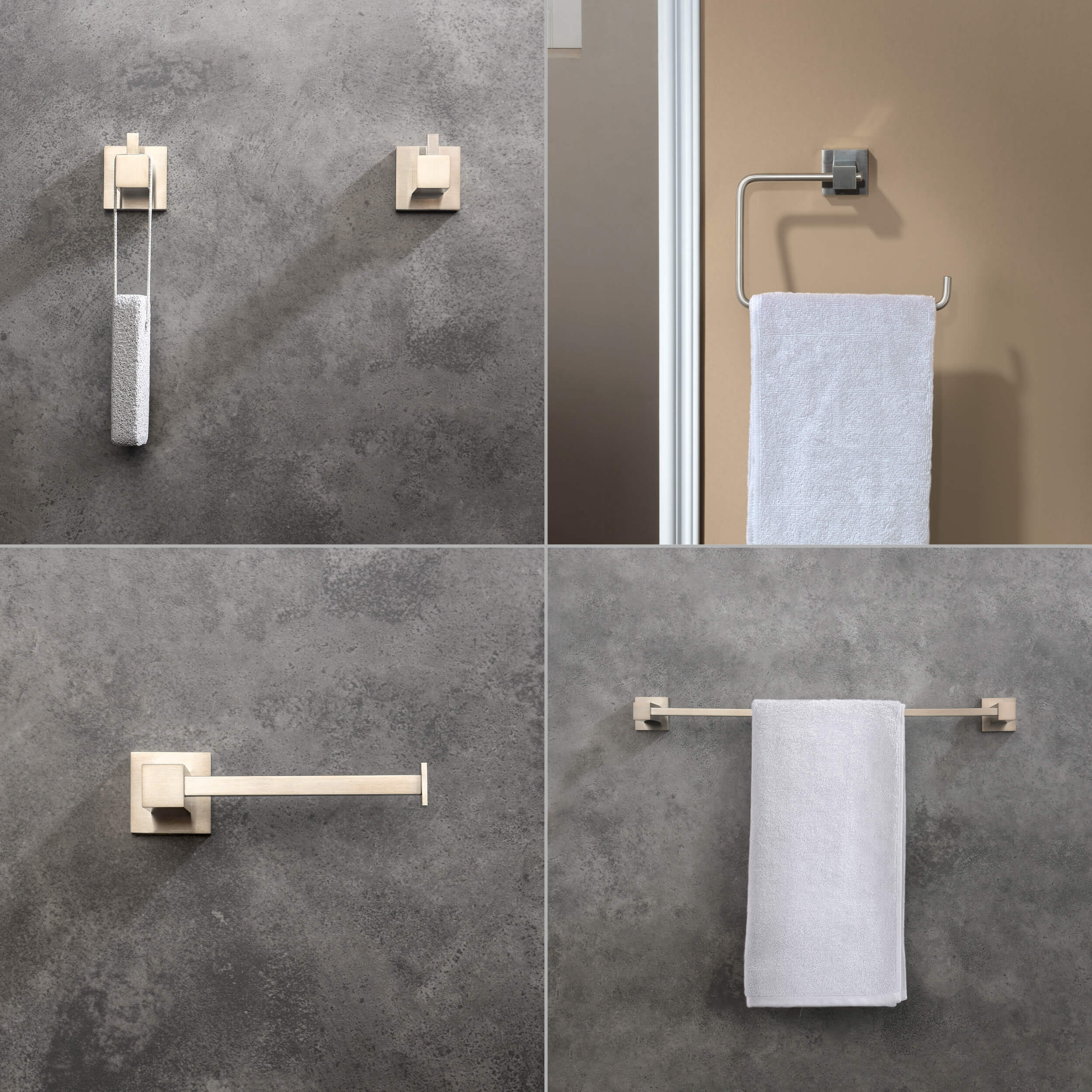 Quadra 5-Piece Bathroom Hardware Set - C-CBA15-5-3