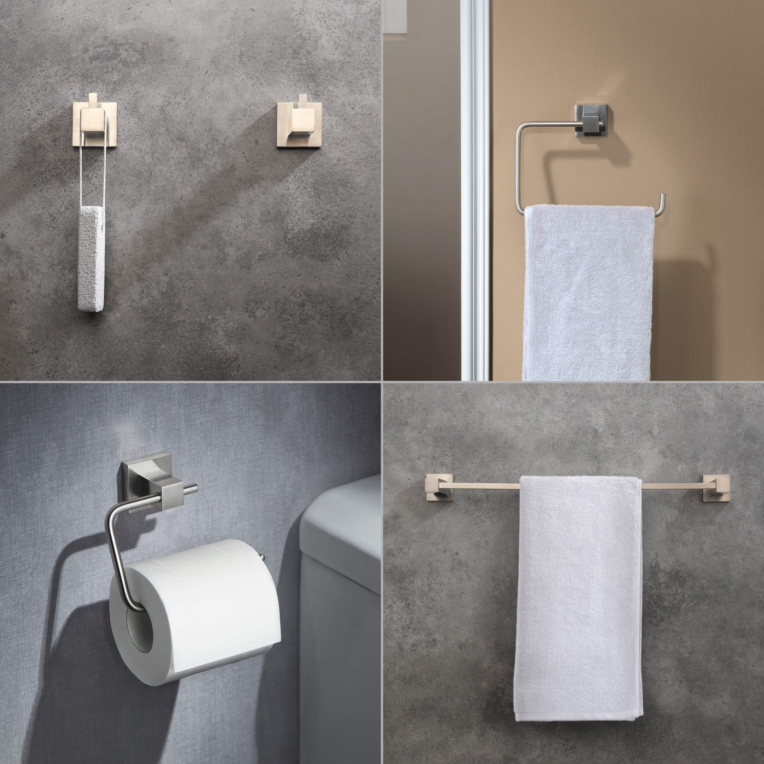 Quadra 5-Piece Bathroom Hardware Set - C-CBA15-5-4