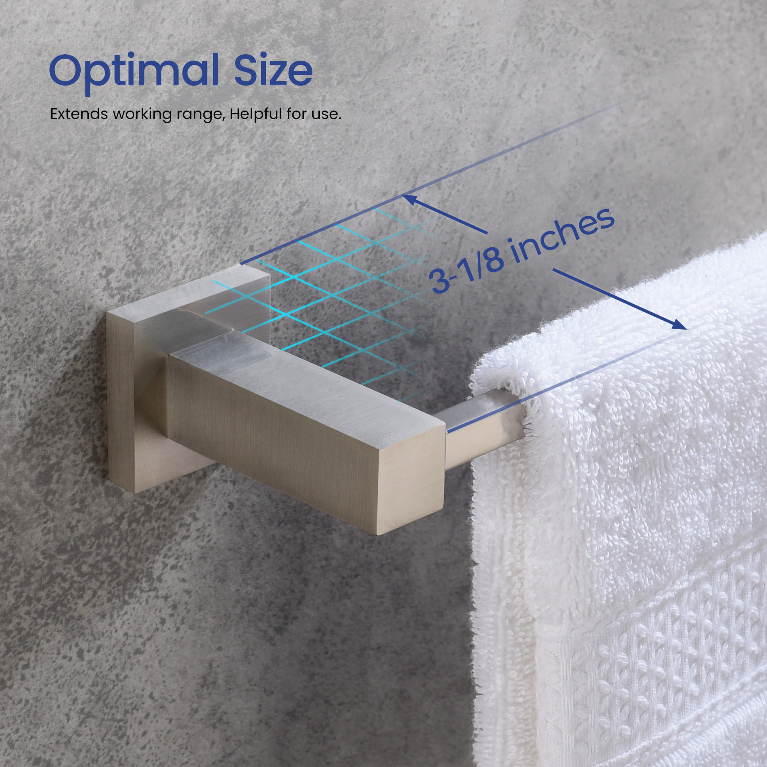 Quadra 5-Piece Bathroom Hardware Set - C-CBA15-5-4