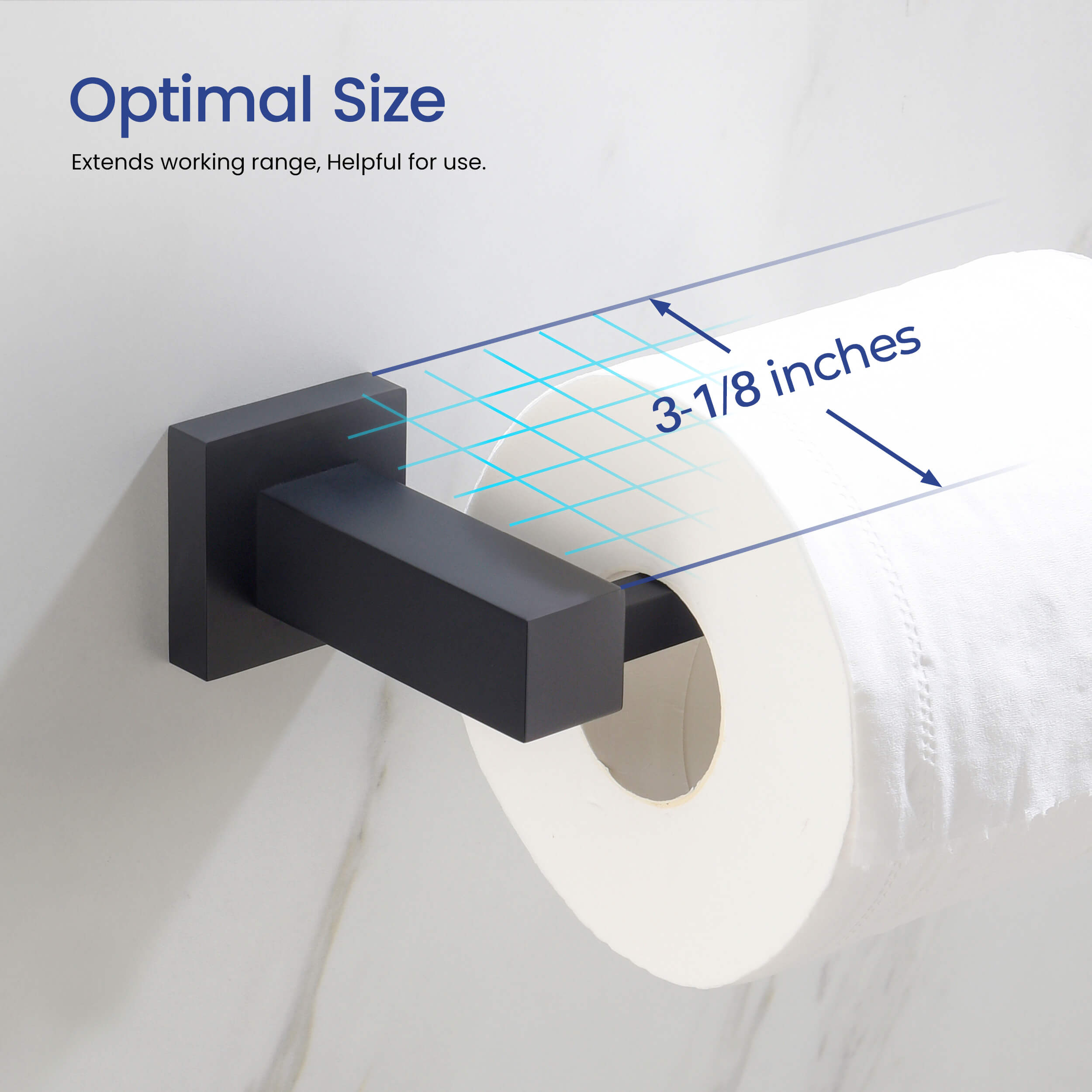 Quadra 5-Piece Bathroom Hardware Set - C-CBA15-5-1
