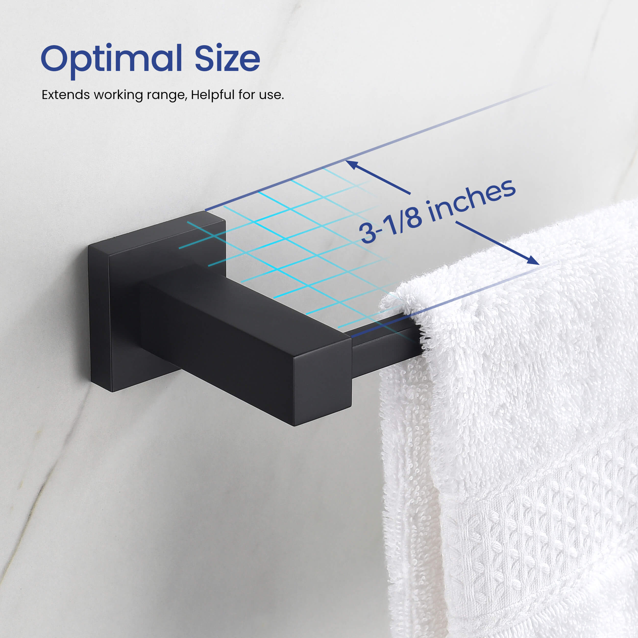 Quadra 5-Piece Bathroom Hardware Set - C-CBA15-5-2