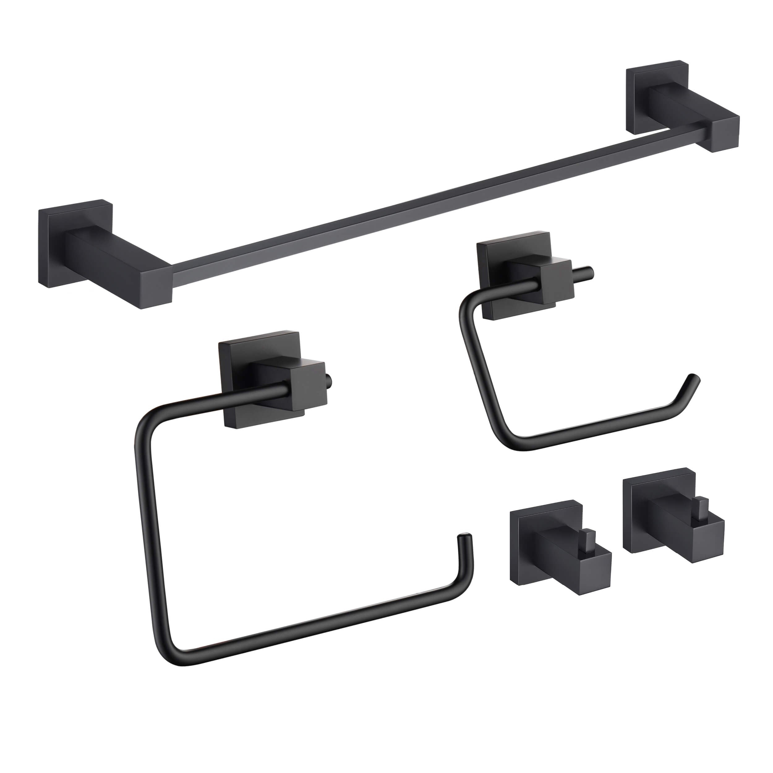 Quadra 5-Piece Bathroom Hardware Set - C-CBA15-5-4