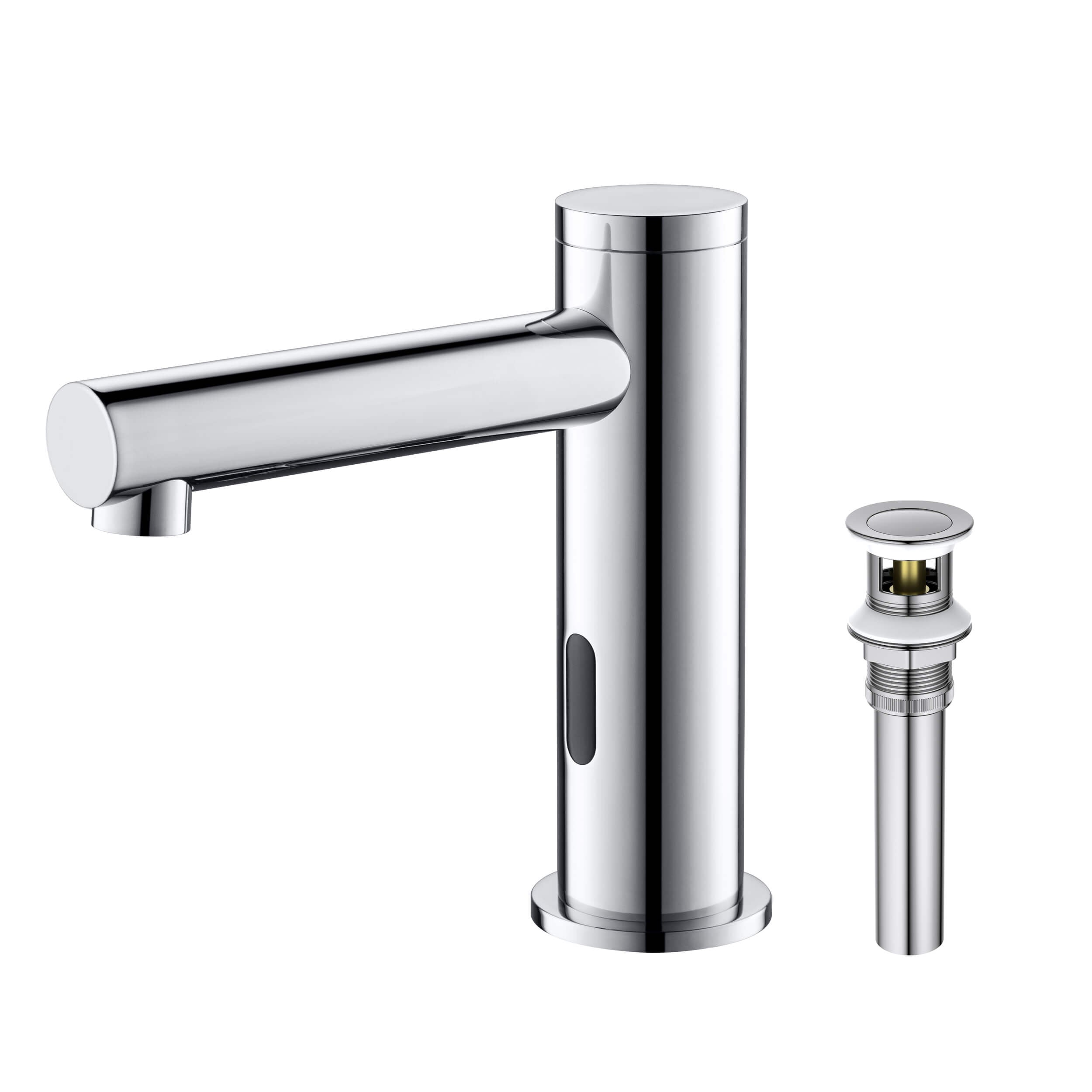 Halo Touchless Bathroom Faucet with Pop-Up Drain — Plug-In or Battery Powered - CBF-1029