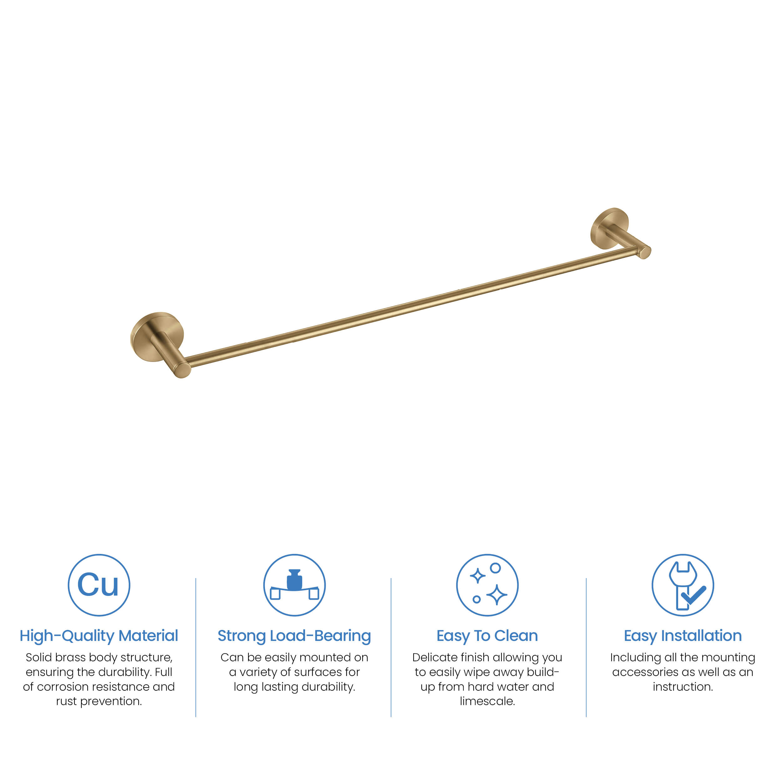 Halo 24 inch Bathroom Towel Bar - CBA-1404