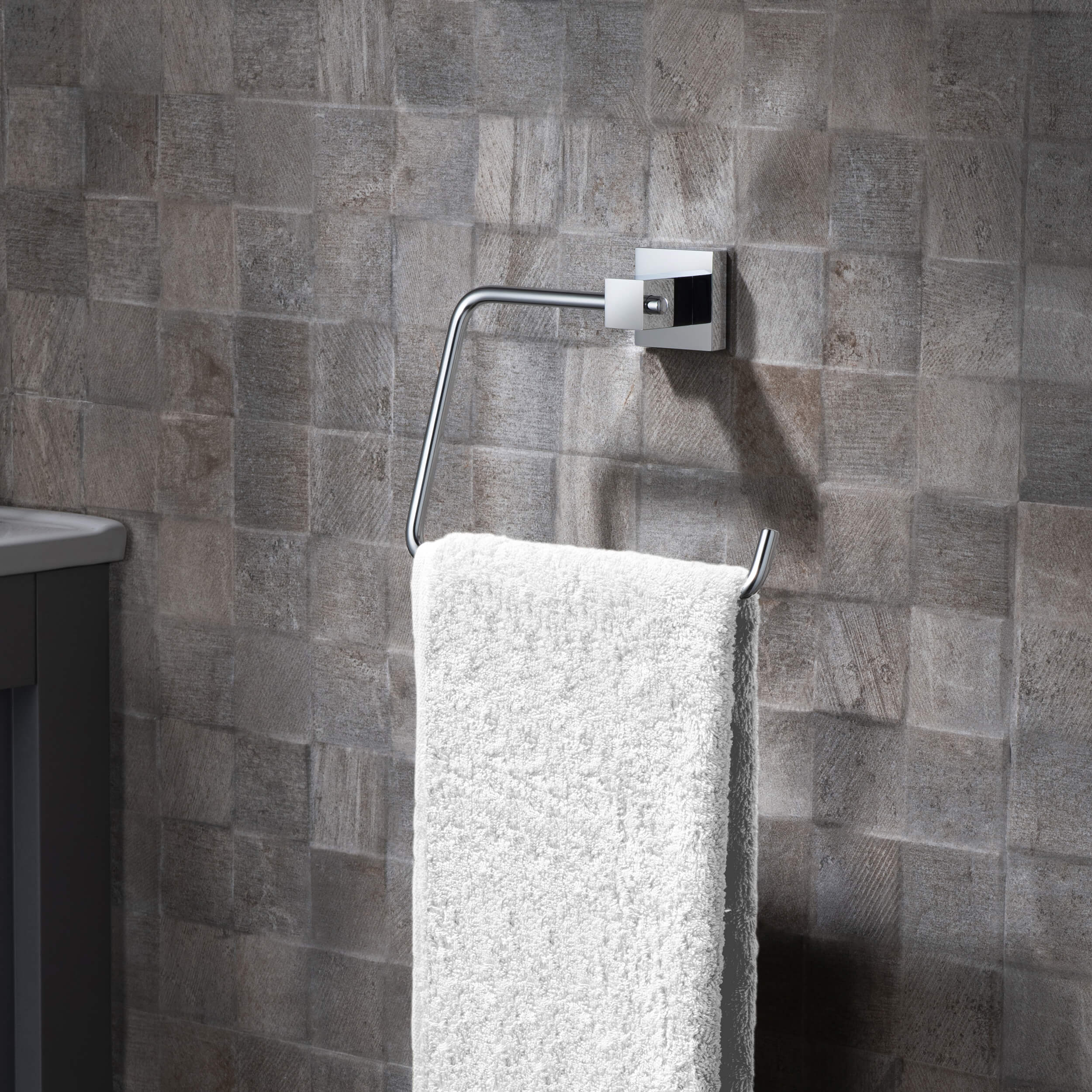 Quadra Bathroom Towel Ring - CBA-1506